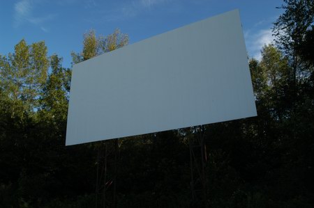 Hi-Way Drive-In Theatre - Close-Up Screen (newer photo)